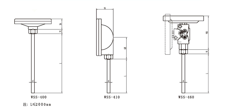 WSS工業雙金屬溫度計(通用型無固定裝置)_雙金屬溫度計_第3張_重慶西珠儀表科技有限公司 WSS工業雙金屬溫度計(通用型無固定裝置)_http://www.siteall.cn_雙金屬溫度計_第3張